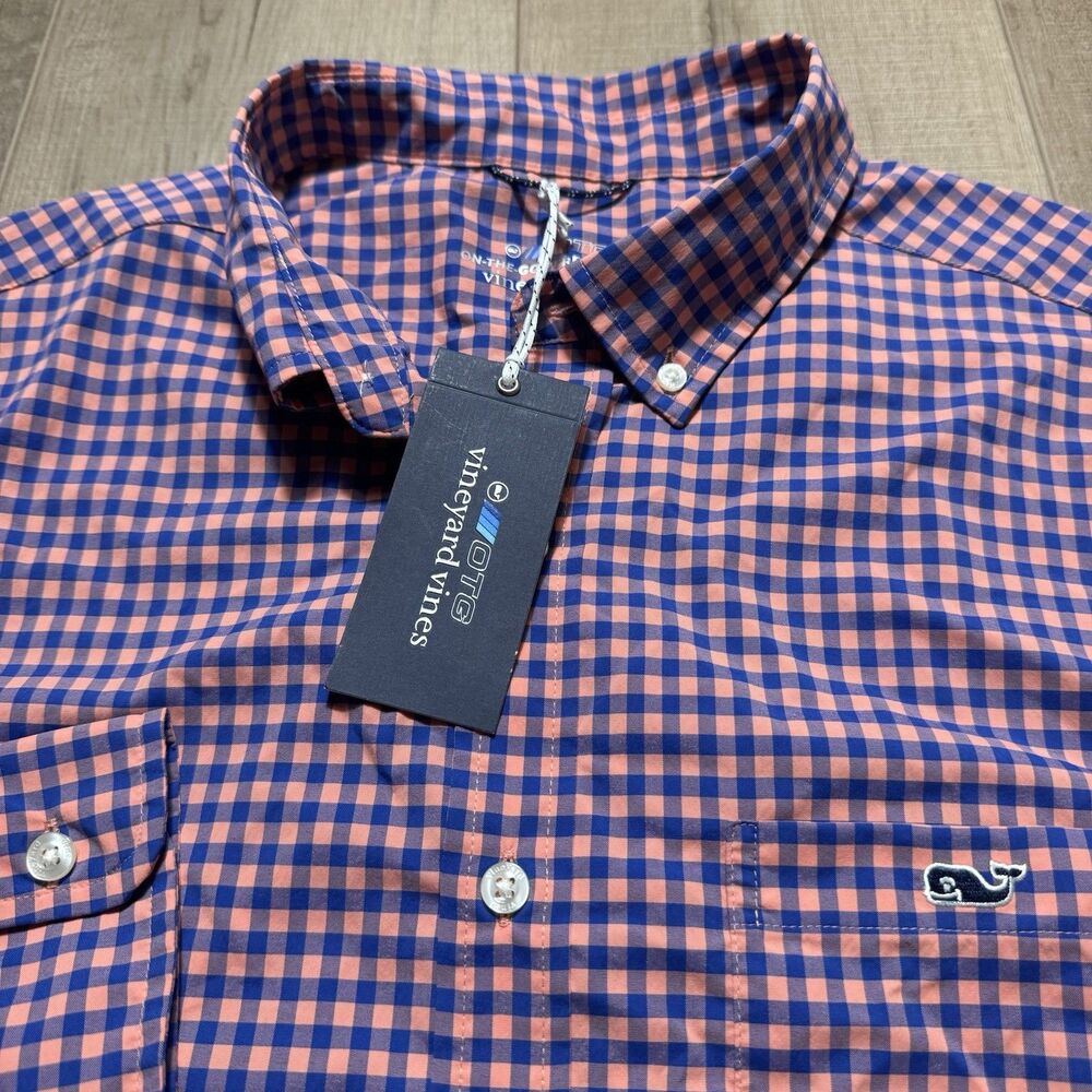 NEW Vineyard Vines OTG Performance Men’s L Tequila Sunrise Stretch Quick Dry